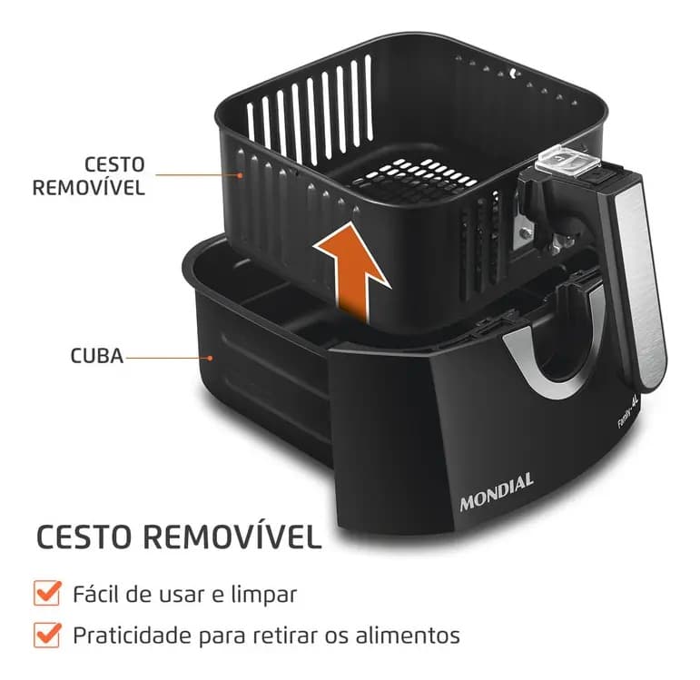 Air Fryer Mondial 4L — miniatura 4
