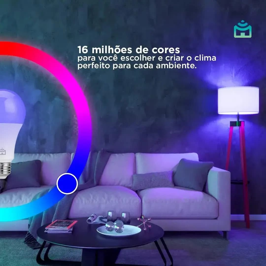 Kit 3 Lâmpadas Inteligentes Wi-Fi — miniatura 3