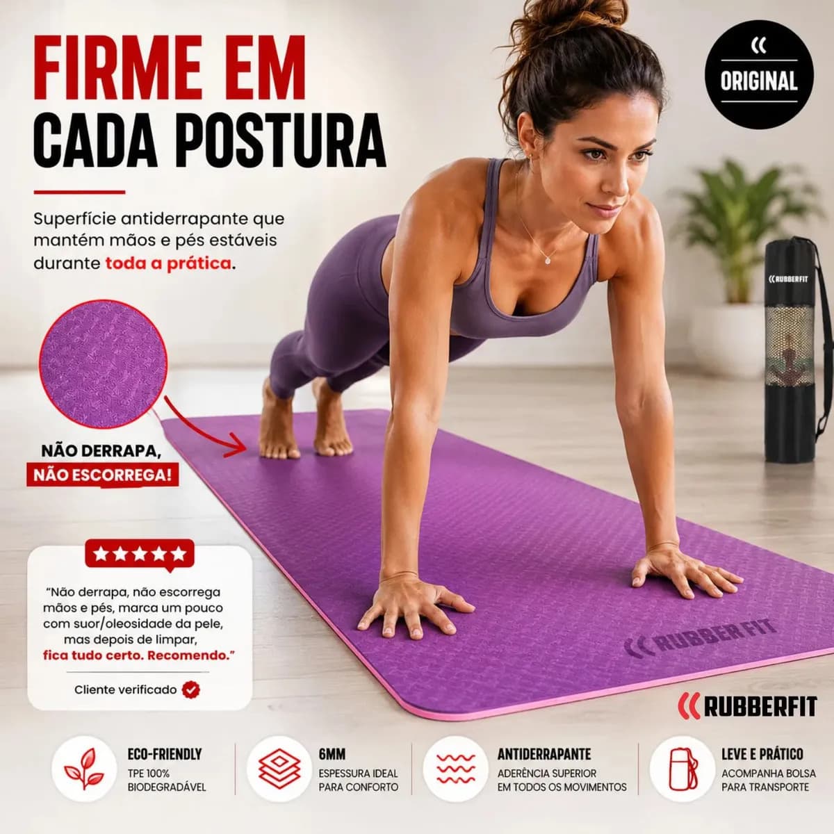 Tapete de Yoga Antiderrapante — miniatura 2