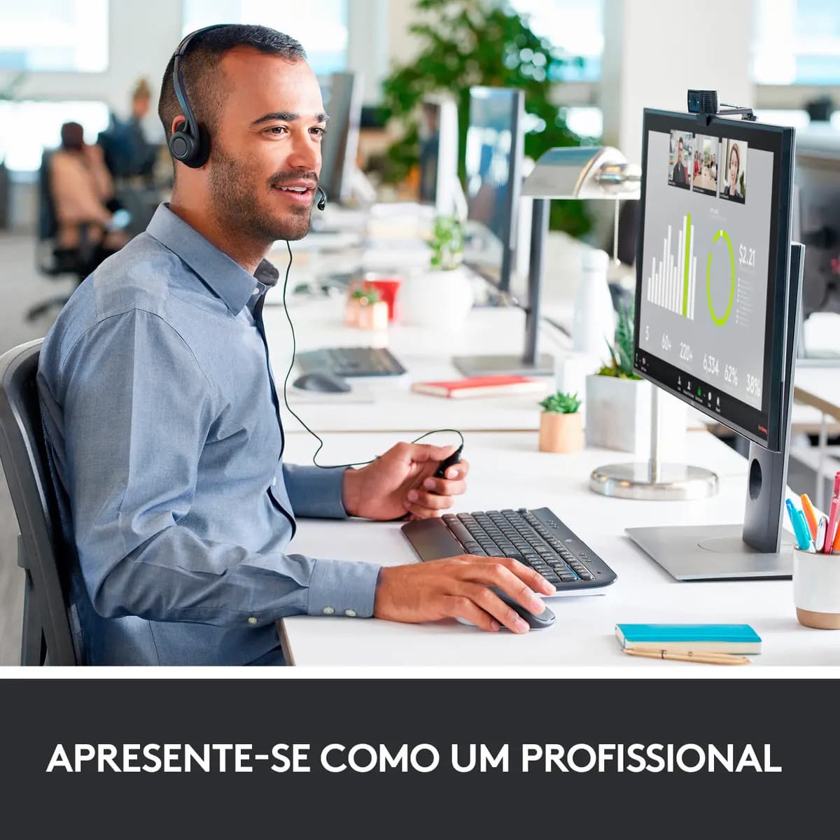 Webcam Full HD Logitech C920 — miniatura 3