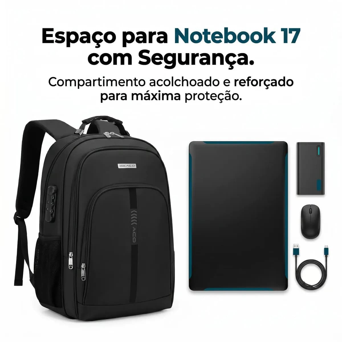 Mochila para Notebook Antifurto — miniatura 4