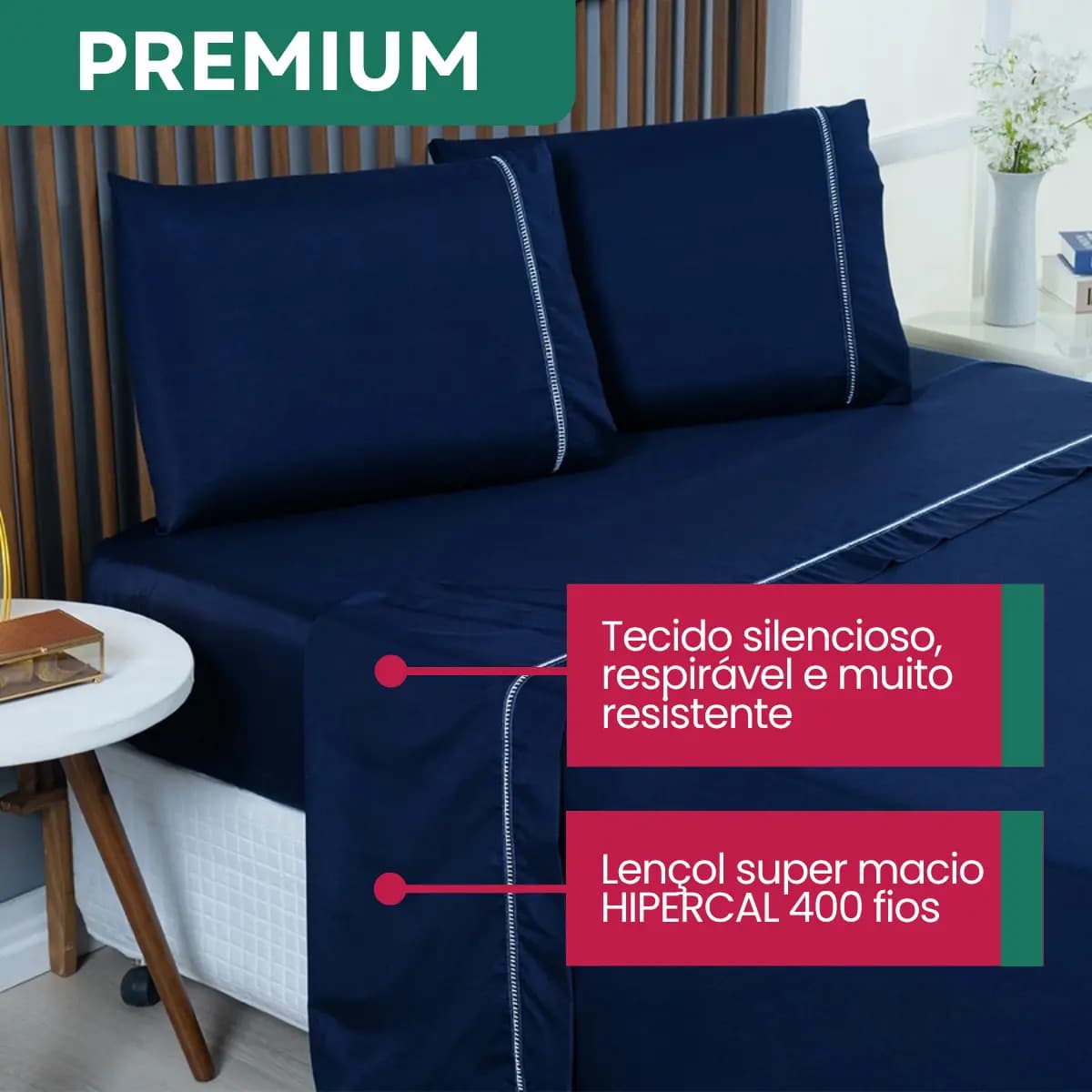 Jogo de Lençóis Casal 200 fios — miniatura 3