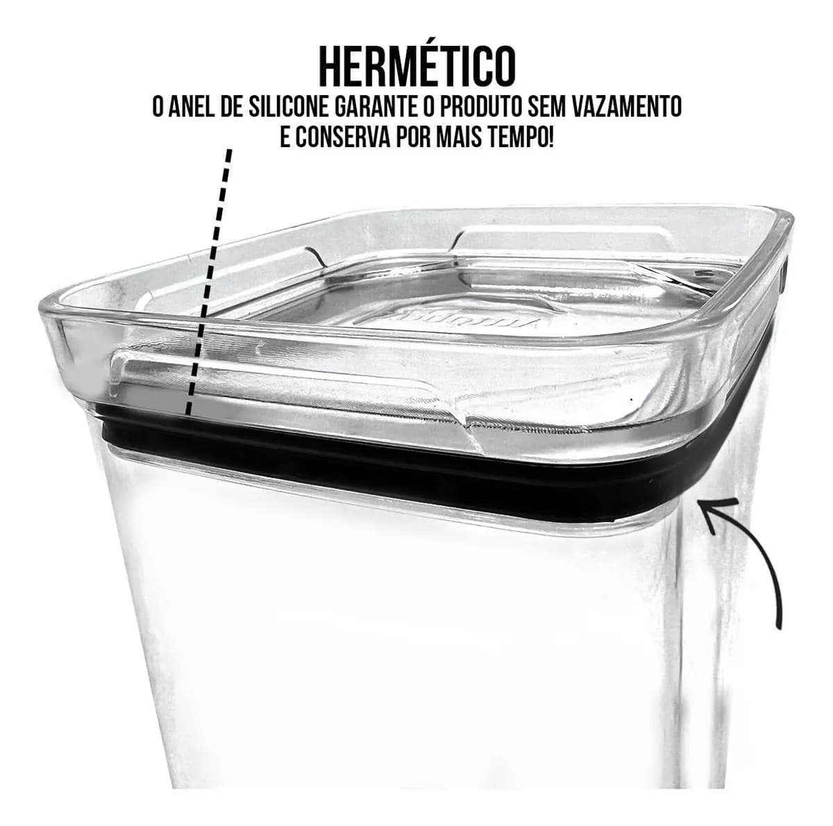Conjunto de Potes Herméticos 10 peças — miniatura 5