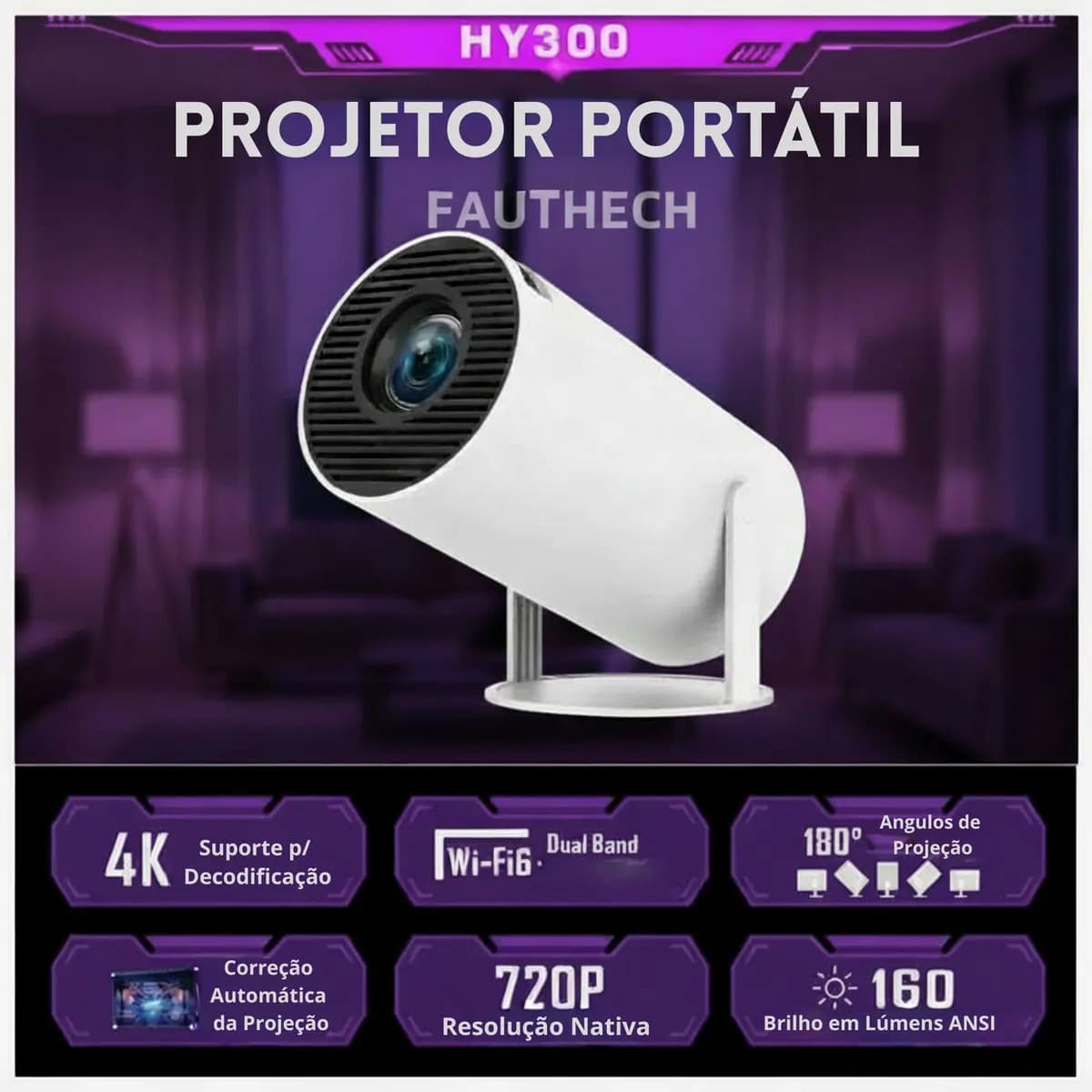 Mini Projetor Portátil — miniatura 3