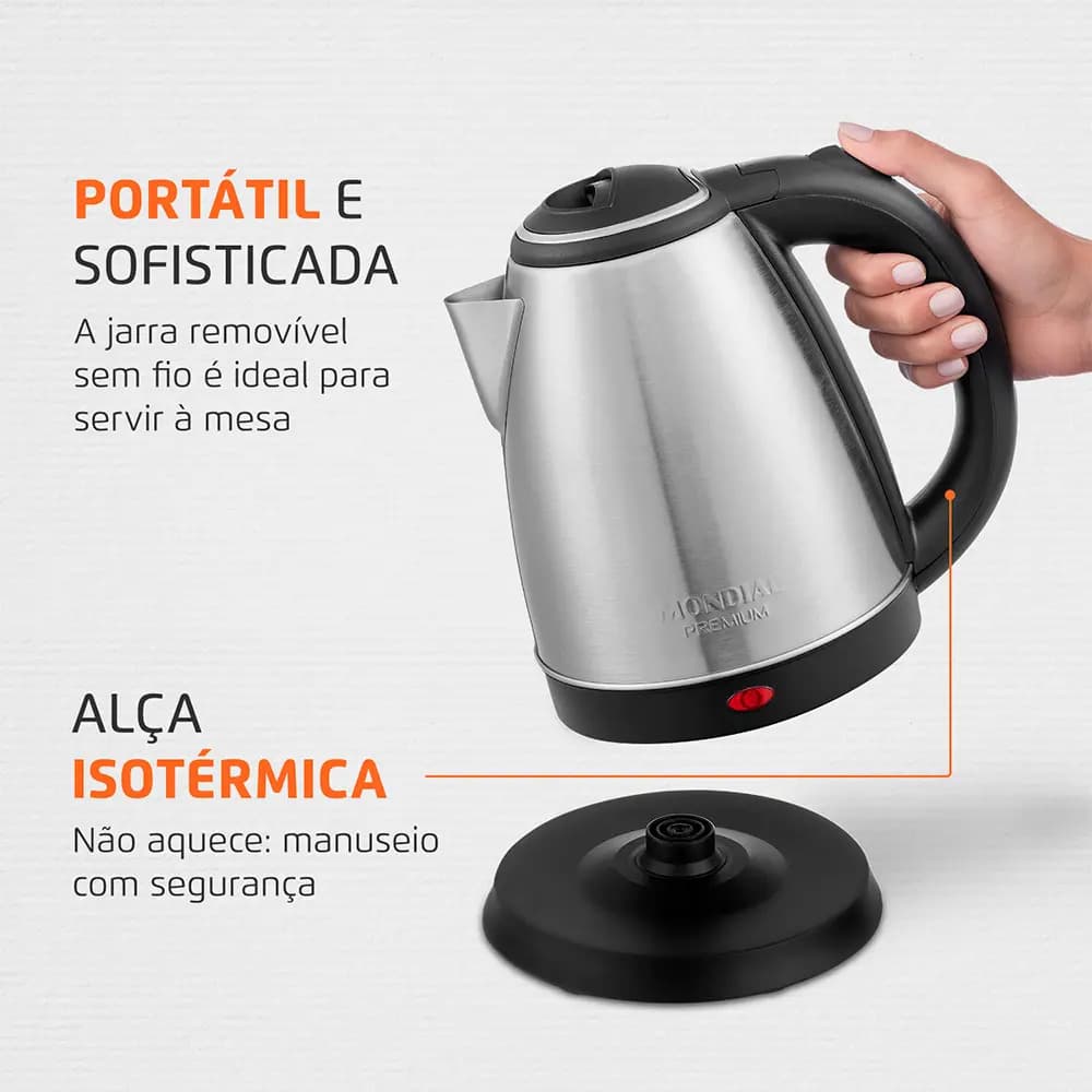 Chaleira Elétrica Inox — miniatura 4