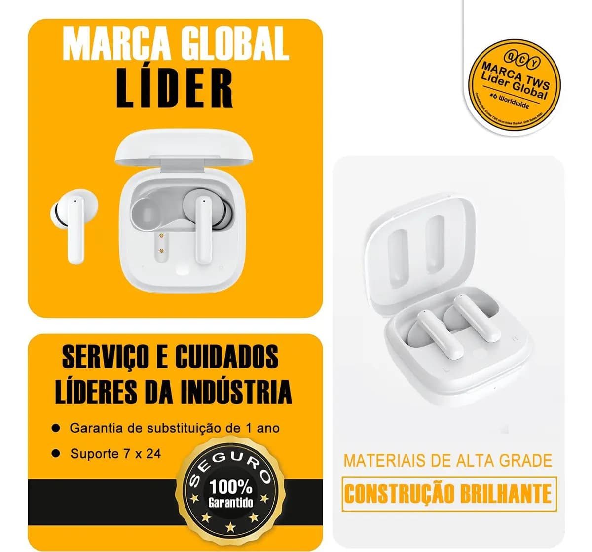Fone Bluetooth TWS QCY — miniatura 6