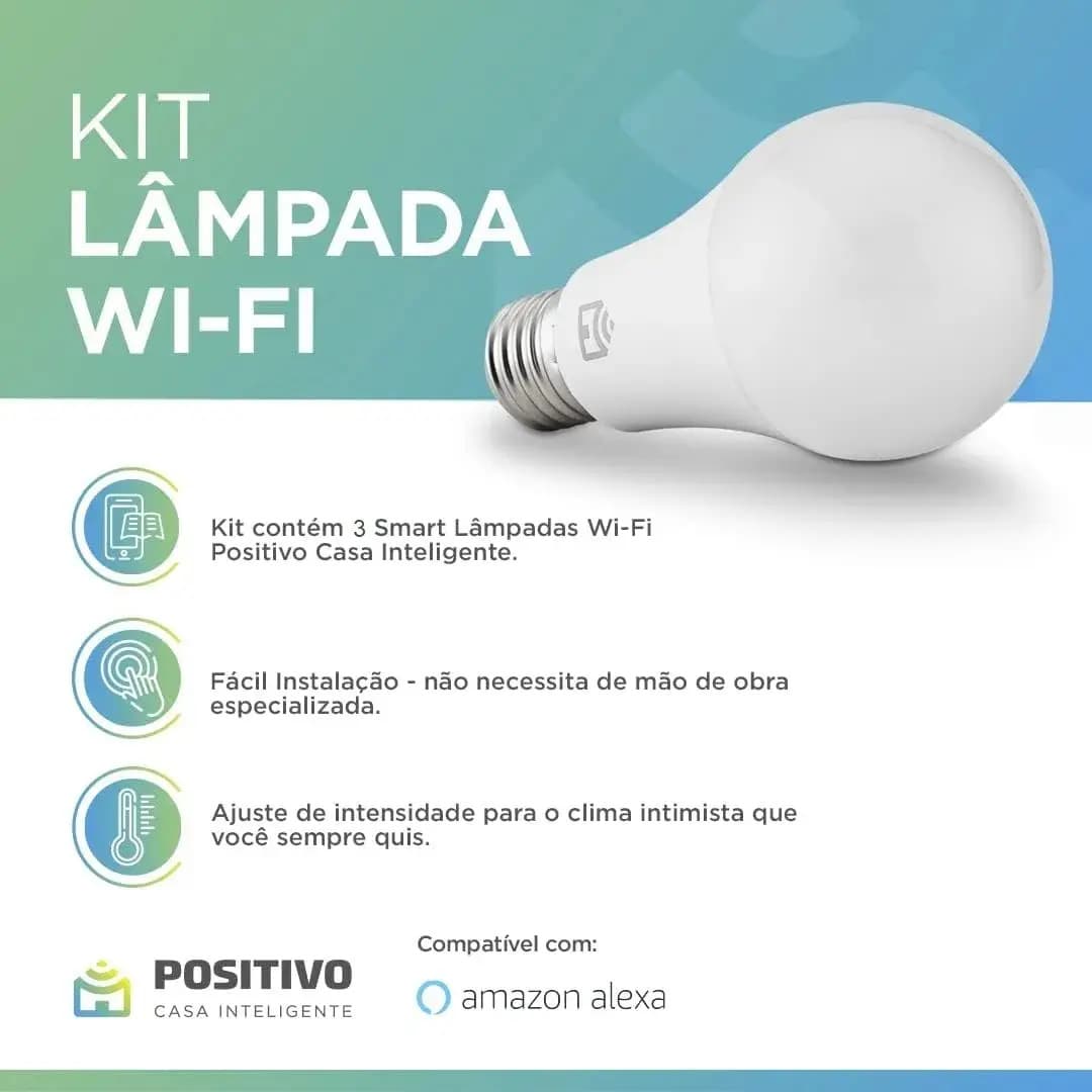 Kit 3 Lâmpadas Inteligentes Wi-Fi — miniatura 2