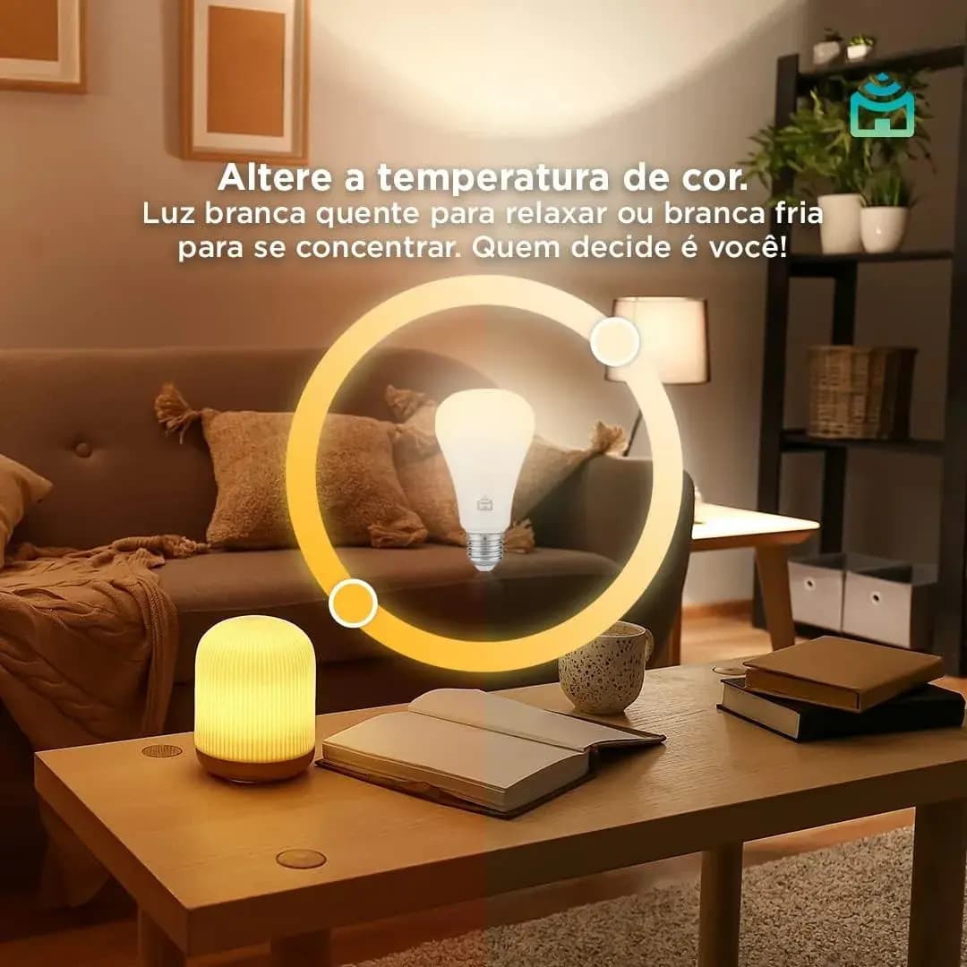 Kit 3 Lâmpadas Inteligentes Wi-Fi — miniatura 5