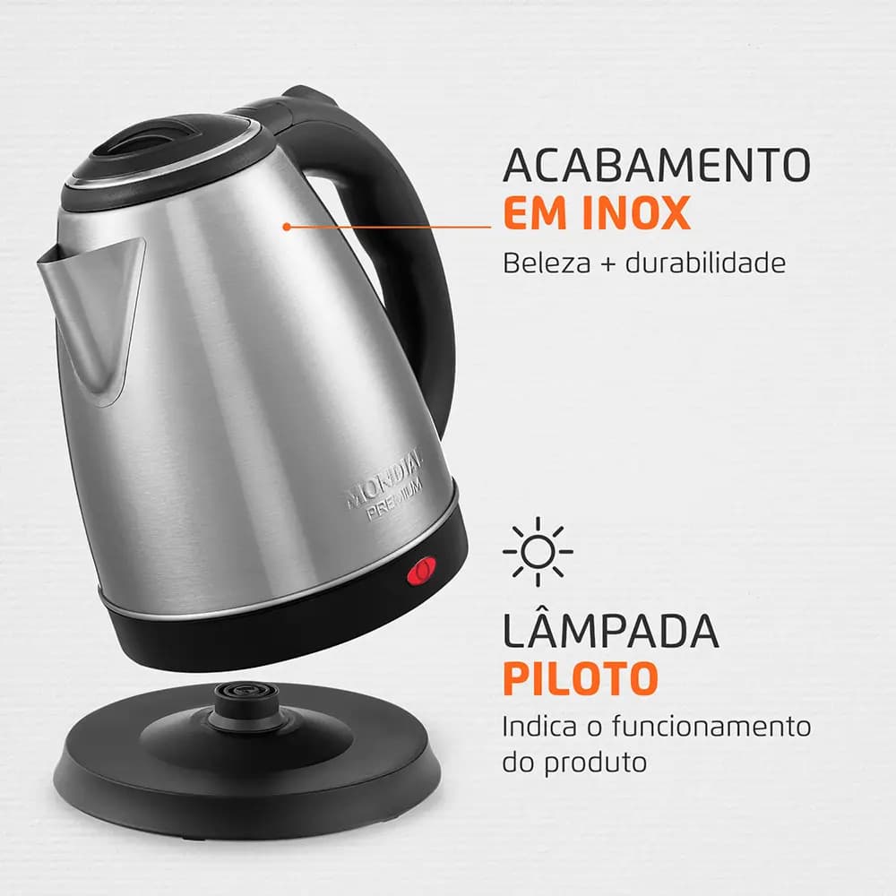 Chaleira Elétrica Inox — miniatura 5