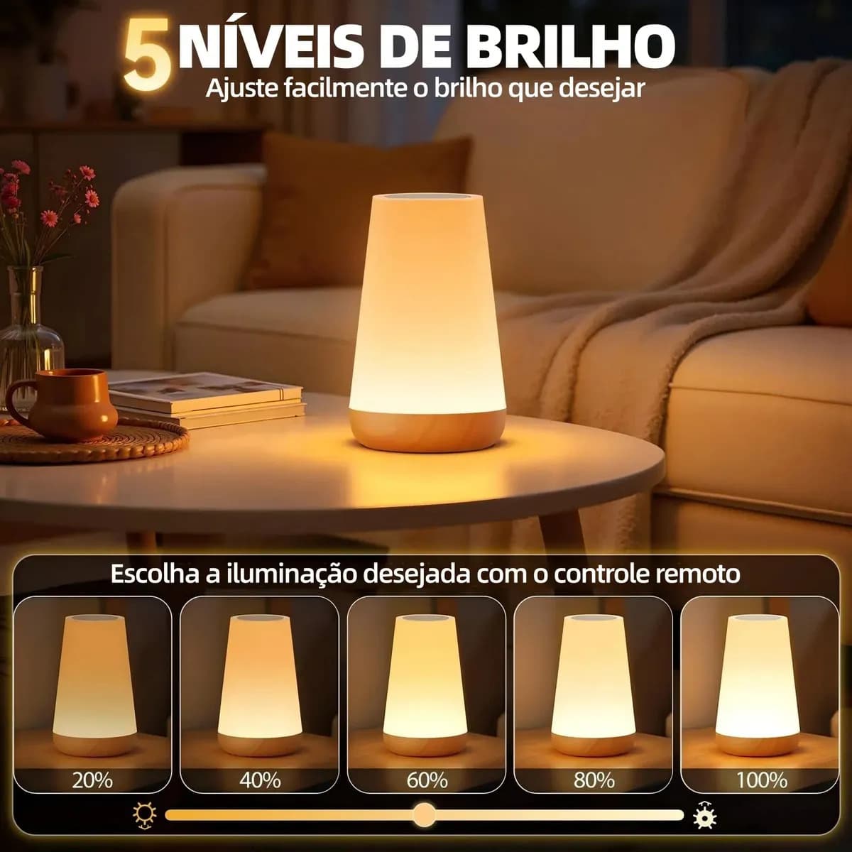 Lâmpada noturna RGB de toque — miniatura 5