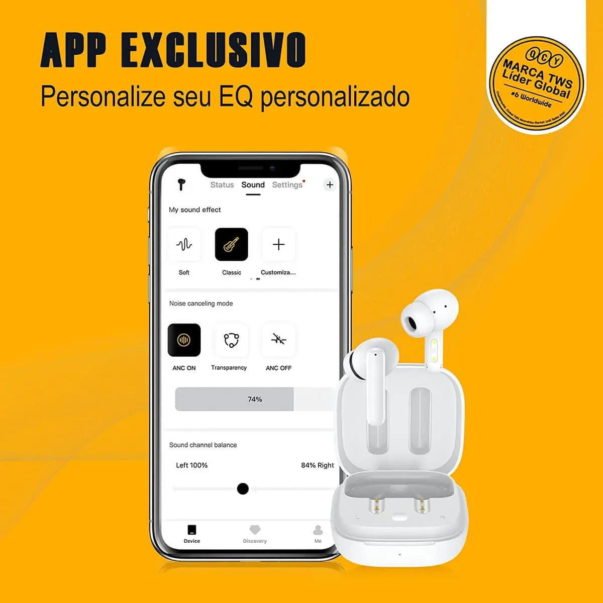 Fone Bluetooth TWS QCY — miniatura 4