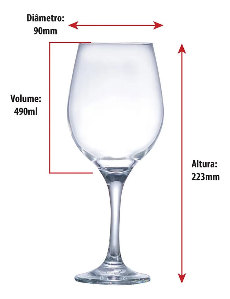 Conjunto de 6 Taças de Vinho — miniatura 2