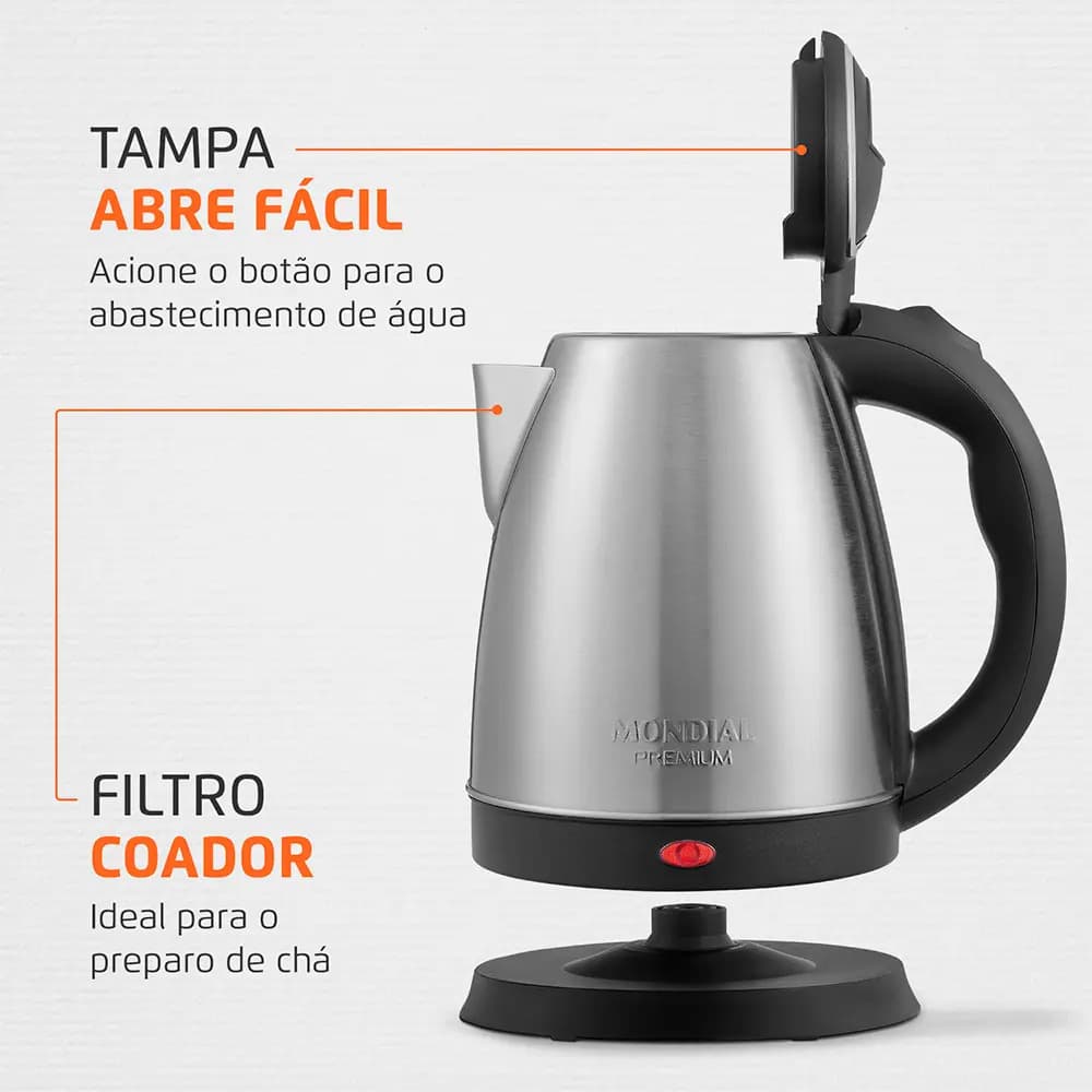 Chaleira Elétrica Inox — miniatura 3