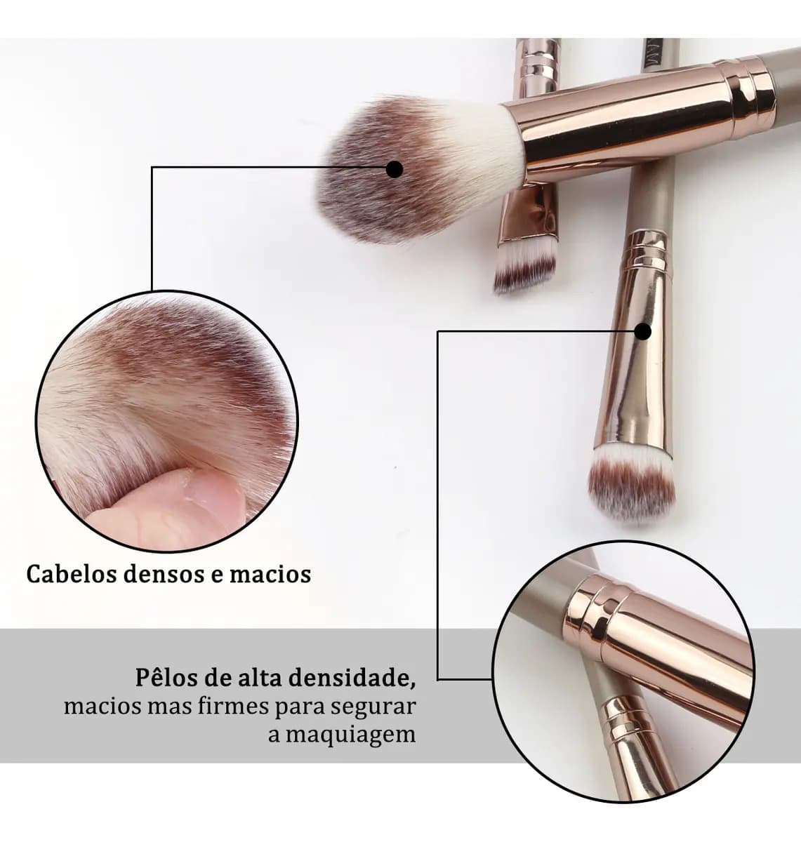 Conjunto de Pincéis de Maquiagem — miniatura 3