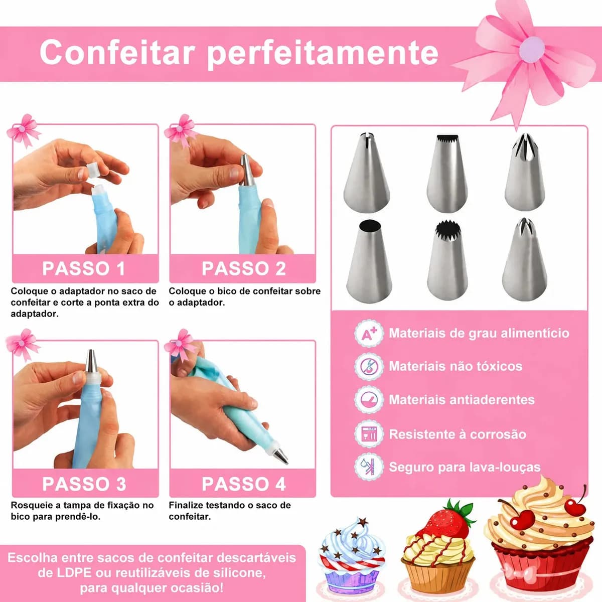 Kit Confeitaria Profissional 242 Peças — miniatura 4