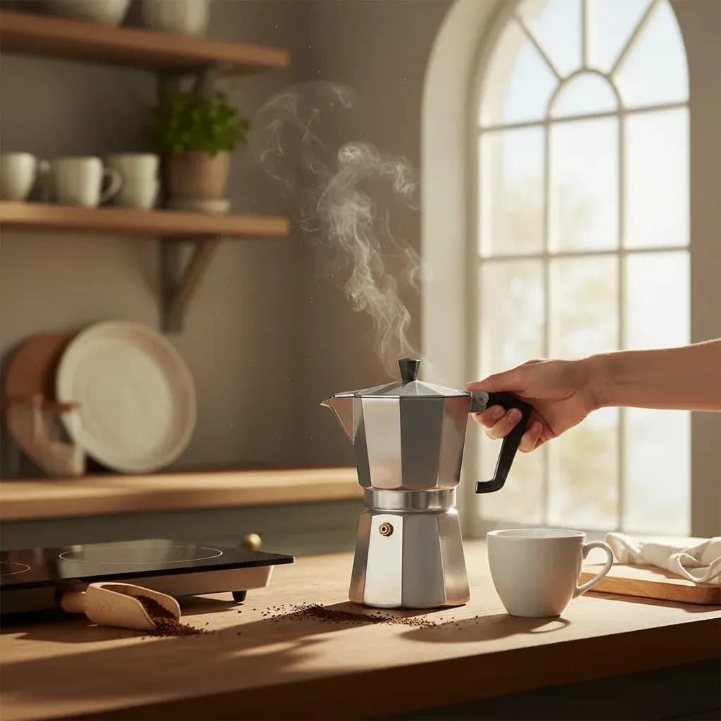 Cafeteira Italiana Moka 6 xícaras
