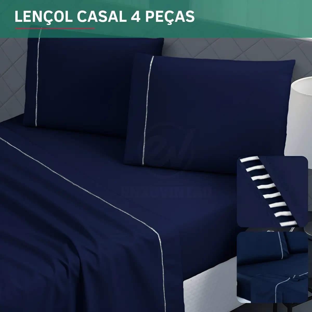Jogo de Lençóis Casal 200 fios
