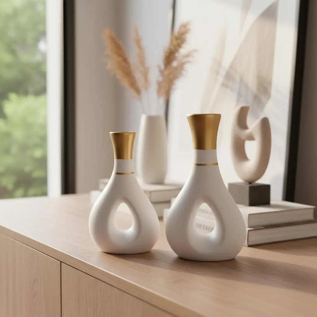 Vaso Decorativo de Cerâmica