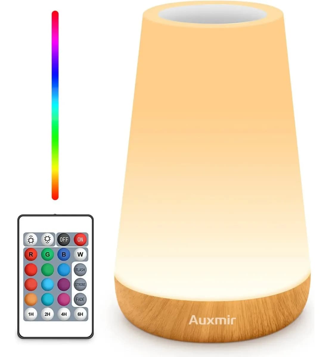 Lâmpada noturna RGB de toque